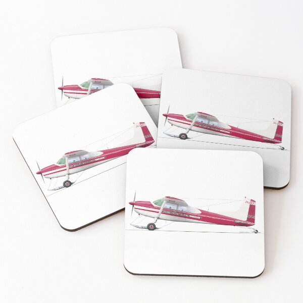 Item preview, Cessna 185 ZK-CKT 1960 designed and sold by Grubby Fingers Aircraft Illustration.