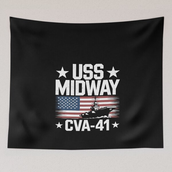 Item preview, Veterans Day USS Midway CVA-41 Aircraft Carrier designed and sold by TyraYoung.