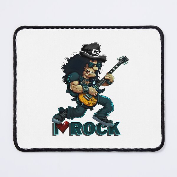 Item preview, I Heart Rock Guitar Legend - Slash Simpsons Mashup Caricature designed and sold by shopmamabite.
