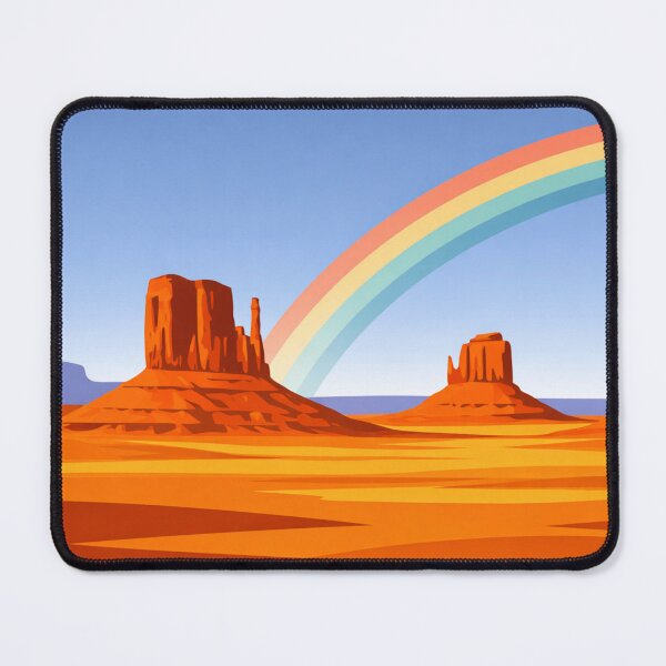 Item preview, Monument Valley Desert With Rainbow designed and sold by Creative_Canvas.