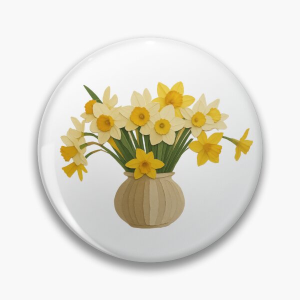 Item preview, Daffodils in a Vase designed and sold by SmallDart Creations.