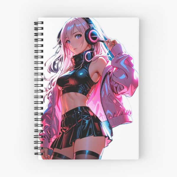 Item preview, Cyber Neon Anime Girl | Futuristic Gamer Waifu Aesthetic designed and sold by AnimDream .