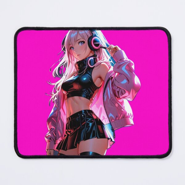 Item preview, Cyber Neon Anime Girl | Futuristic Gamer Waifu Aesthetic designed and sold by AnimDream .