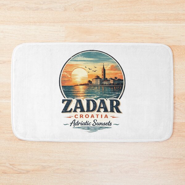 Item preview, Zadar Croatia Adriatic Sunsets Vintage Travel Design Funny Gifts designed and sold by BadhbhArt.