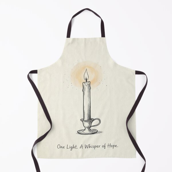 Item preview, One Light A Whisper of Hope - Minimalist Candle Ink Sketch designed and sold by myforestfog.