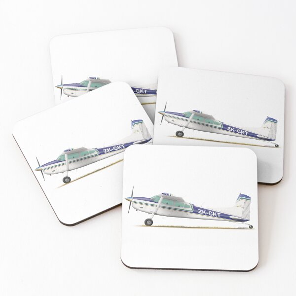 Item preview, Cessna 185 ZK-CKT 2020 designed and sold by Grubby Fingers Aircraft Illustration.