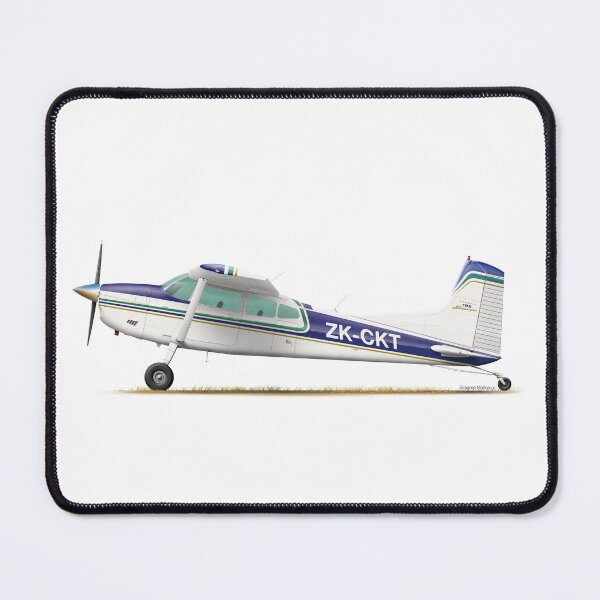 Item preview, Cessna 185 ZK-CKT 2020 designed and sold by Grubby Fingers Aircraft Illustration.