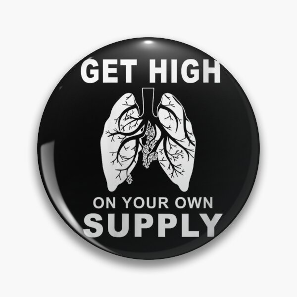 Item preview, Get High On Your Own Supply Lungs Anatomy Wellness Breathwork Yoga designed and sold by DuneHaicna.