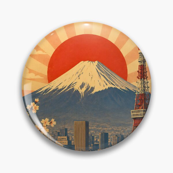 Item preview, Vintage Tokyo Japan Travel Poster designed and sold by Koalangel.
