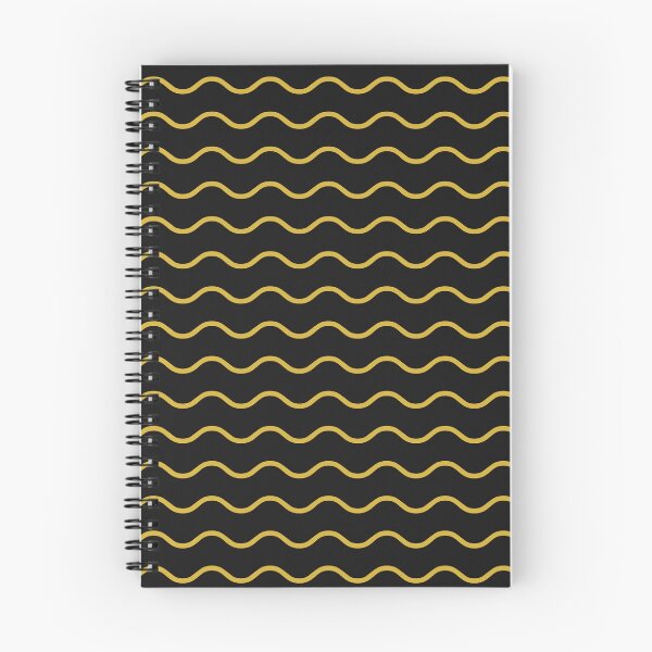 Item preview, Black And Gold Waves Pattern designed and sold by pattern-archive.