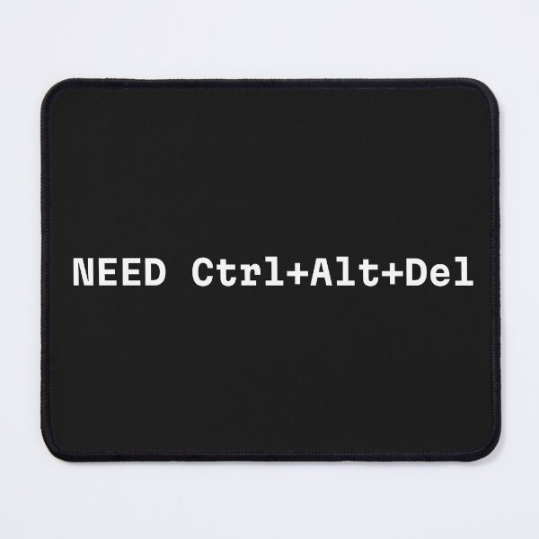 Item preview, NEED Ctrl+Alt+Del – Minimal Tech Humor Design designed and sold by IrynaLineArt.