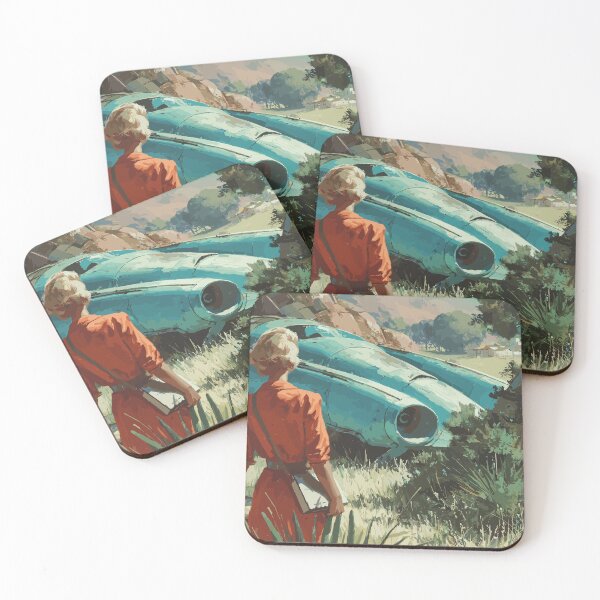 Item preview, Discovery in the Desert - 50s Retrofuturism designed and sold by bapupa.