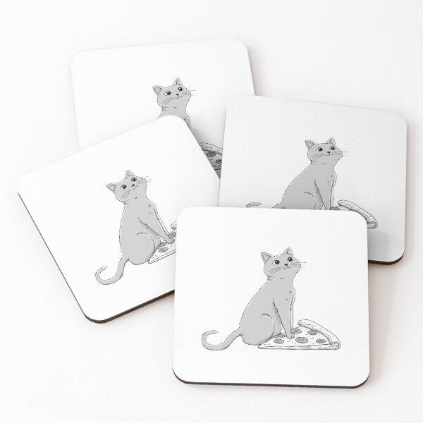 Item preview, Funny Cat Sitting on Pizza Slice Foodie Design designed and sold by M.Store.