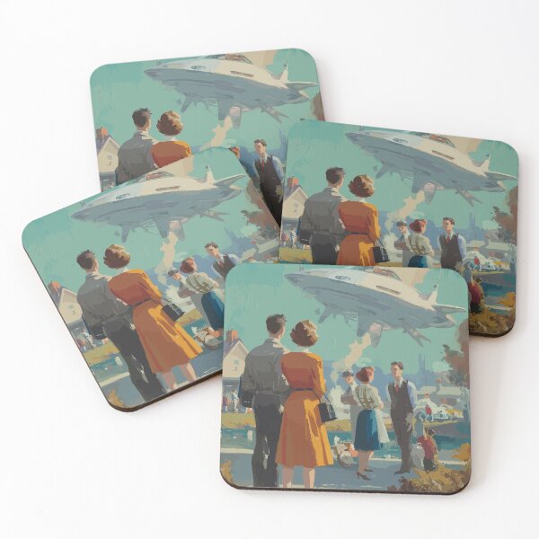 Item preview, The Neighborhood Arrival - 60s Retrofuturism designed and sold by bapupa.