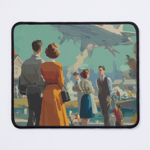 Item preview, The Neighborhood Arrival - 60s Retrofuturism designed and sold by bapupa.