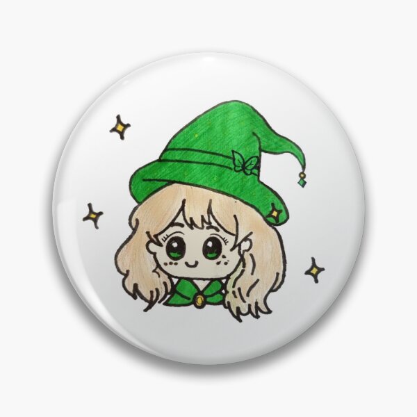 Item preview, Cute Green Witch designed and sold by Poppy-Pixels.