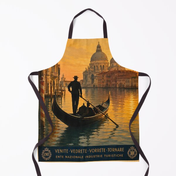 Item preview, Vintage Venezia Gondola Sunset Poster designed and sold by Koalangel.