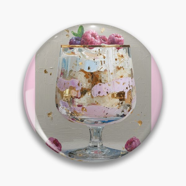 Item preview, Gourmet Raspberry Parfait with Gold Leaf Accents designed and sold by colorful-white.