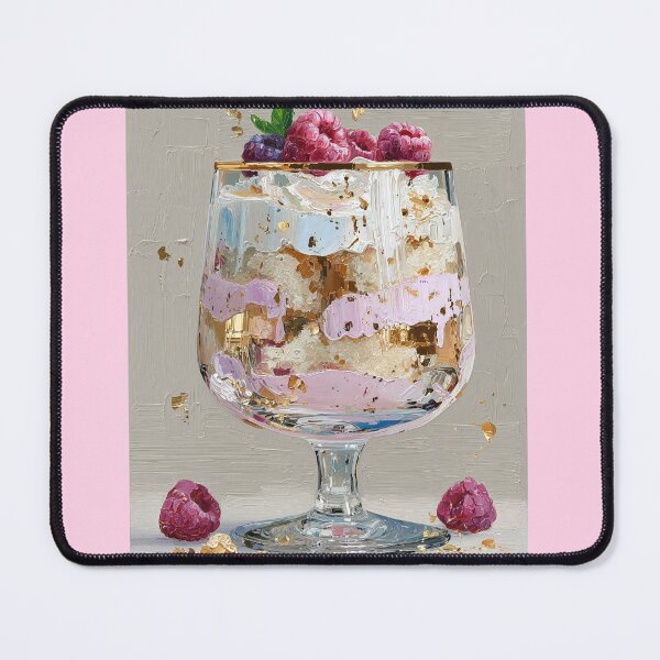 Item preview, Gourmet Raspberry Parfait with Gold Leaf Accents designed and sold by colorful-white.