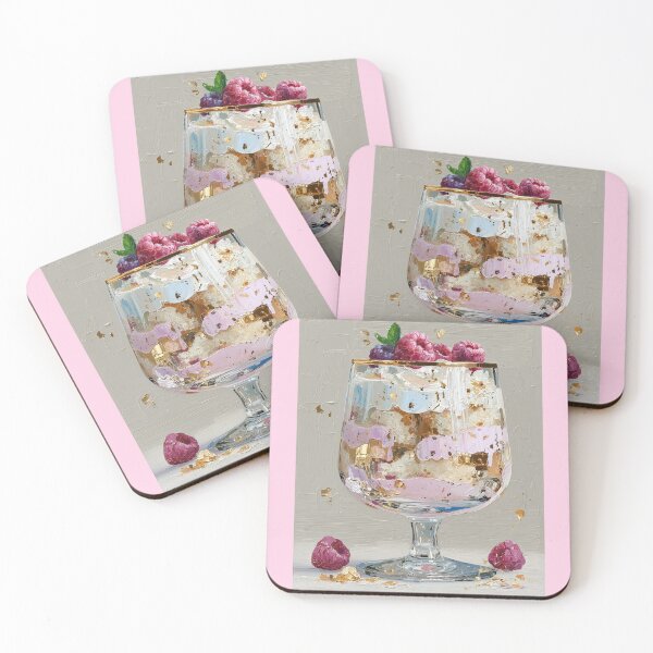 Item preview, Gourmet Raspberry Parfait with Gold Leaf Accents designed and sold by colorful-white.