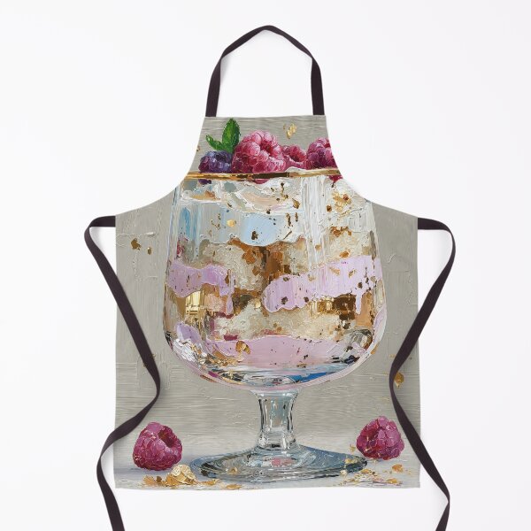 Item preview, Gourmet Raspberry Parfait with Gold Leaf Accents designed and sold by colorful-white.