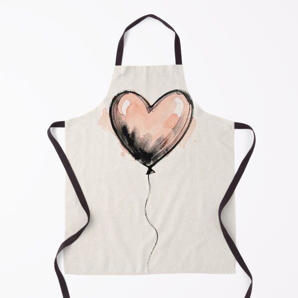 Item preview, Love in the Air - Minimalist Heart Balloon Watercolor Sketch designed and sold by myforestfog.