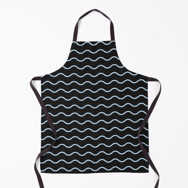 Item preview, Black And Ice Blue Waves Pattern designed and sold by pattern-archive.