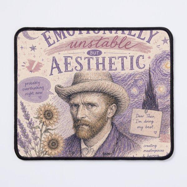 Item preview, Emotionally Unstable But Aesthetic – Vincent van Gogh designed and sold by LuluLeb.