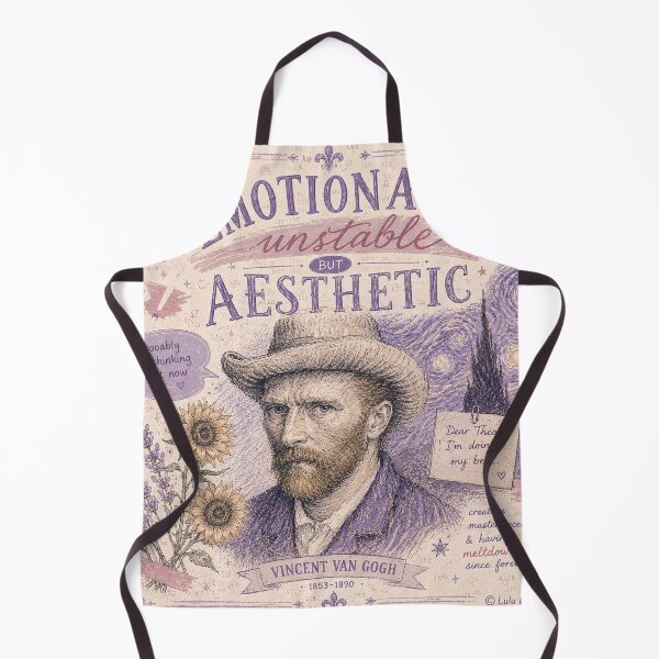 Item preview, Emotionally Unstable But Aesthetic – Vincent van Gogh designed and sold by LuluLeb.