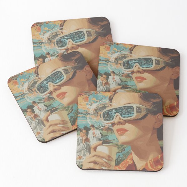Item preview, Morning Coffee in Virtual Reality - 60s Retrofuturism designed and sold by bapupa.