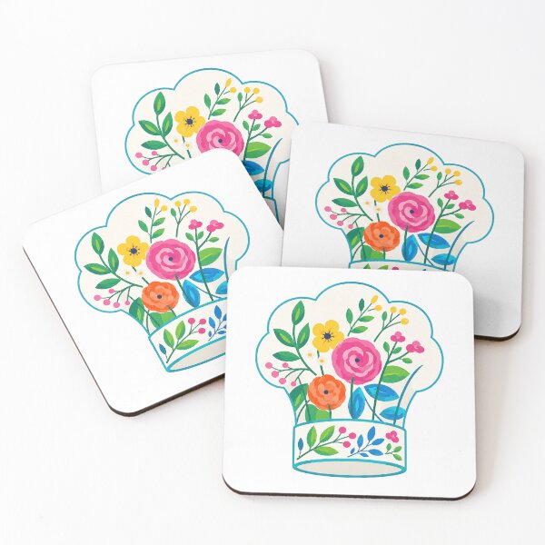 Item preview, Floral Chef Hat Watercolor Illustration – Cute Kitchen Art designed and sold by Pacika.