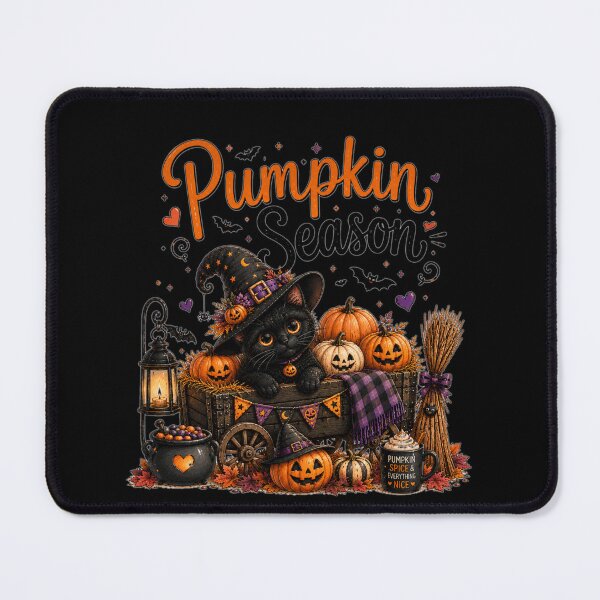 Item preview, Pumpkin Season Cute Black Cat Halloween Fall Aesthetic Design designed and sold by MotylekAnia.