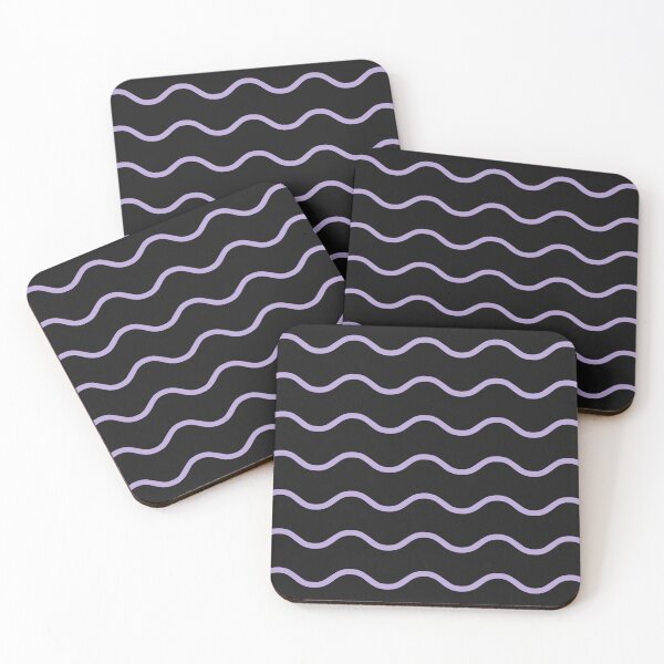 Item preview, Black And Lilac Waves Pattern designed and sold by pattern-archive.