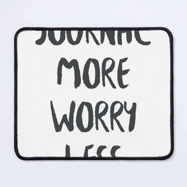 Item preview, Journal More Worry Less – Mental Health & Self Care Quote designed and sold by Vector Wonders.