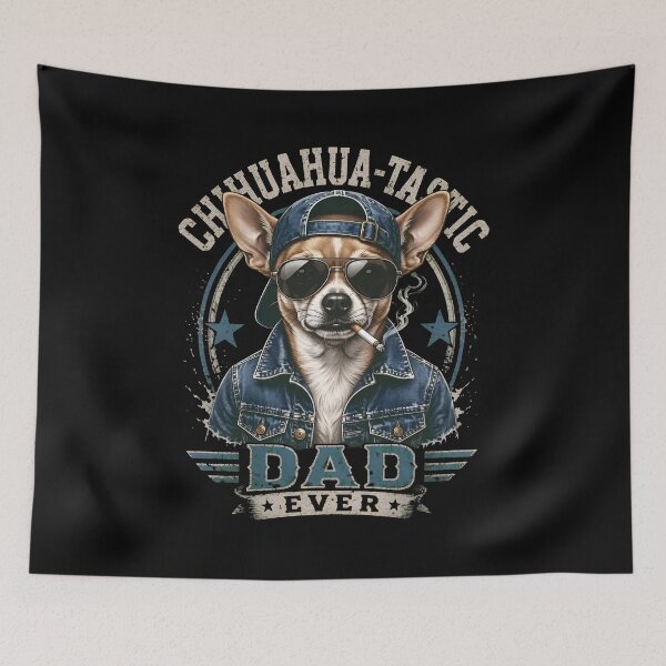 Item preview, Cool Dog Dad Ever Chihuahua Pun Shirt designed and sold by Dmo3HarkoArt.