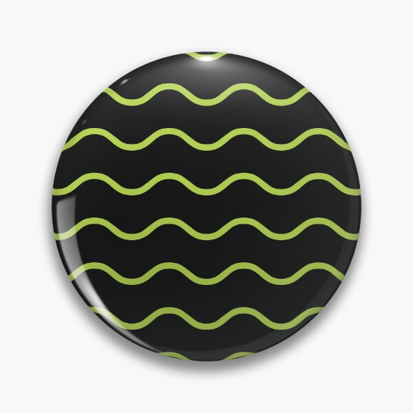 Item preview, Black And Lime Waves Pattern designed and sold by pattern-archive.