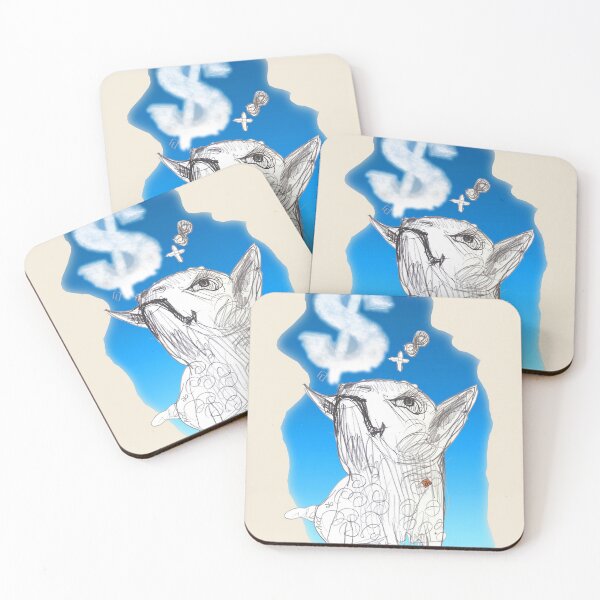 Item preview, The Money Dream Goat (Dollars Cloud) Drawing by ACCI designed and sold by VanyssaGraphics.
