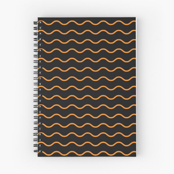 Item preview, Black And Orange Waves Pattern designed and sold by pattern-archive.
