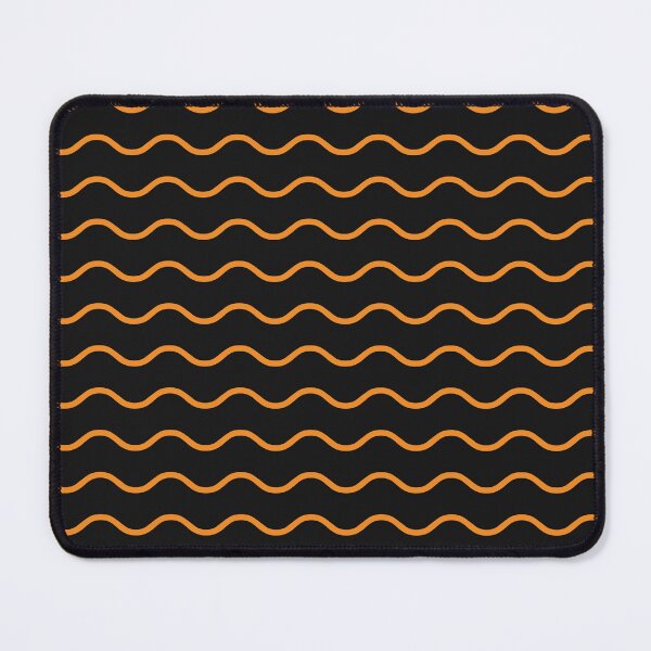 Item preview, Black And Orange Waves Pattern designed and sold by pattern-archive.