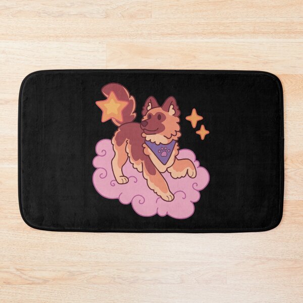 Item preview, German shepherd herding stars - dark version designed and sold by Erika Vaigel Creations.