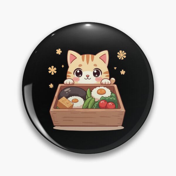 Item preview, Kawaii Cat with Delicious Japanese Bento Box designed and sold by M.Store.