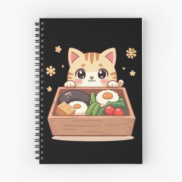 Item preview, Kawaii Cat with Delicious Japanese Bento Box designed and sold by M.Store.
