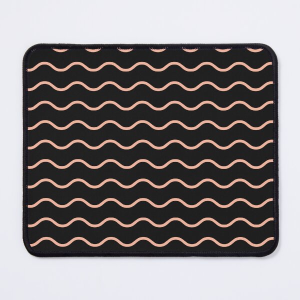 Item preview, Black And Peach Waves Pattern designed and sold by pattern-archive.