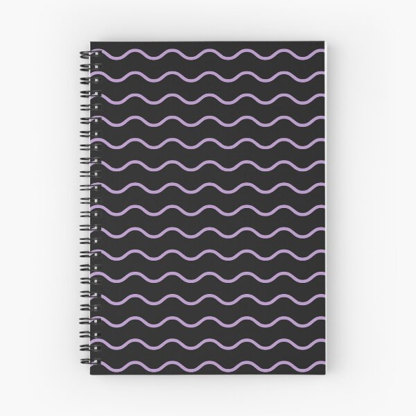 Item preview, Black And Purple Waves Pattern designed and sold by pattern-archive.