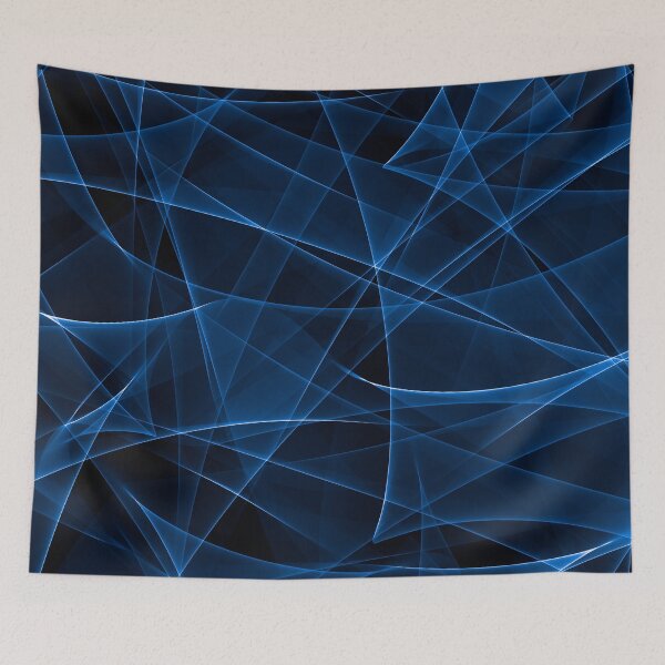 Item preview, Spectrogram pattern of fantasy - weightless in blue designed and sold by Kimenta Fashion.