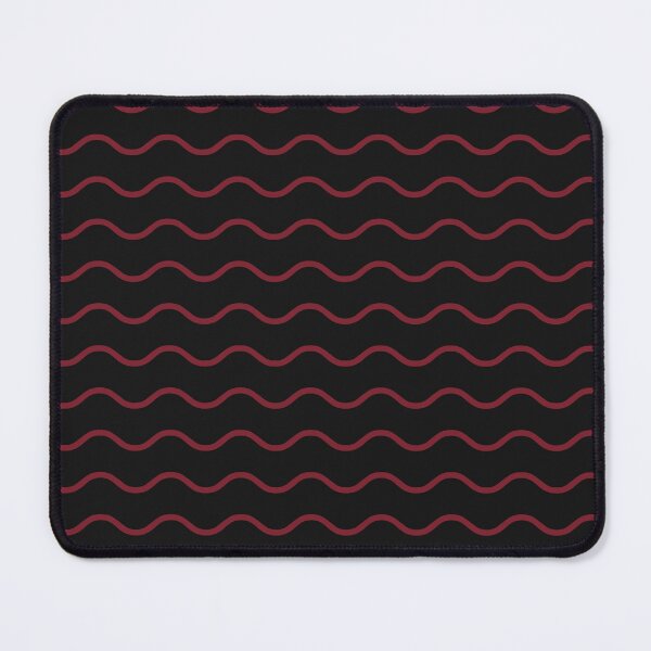 Item preview, Black And Pastel Red Waves Pattern designed and sold by pattern-archive.