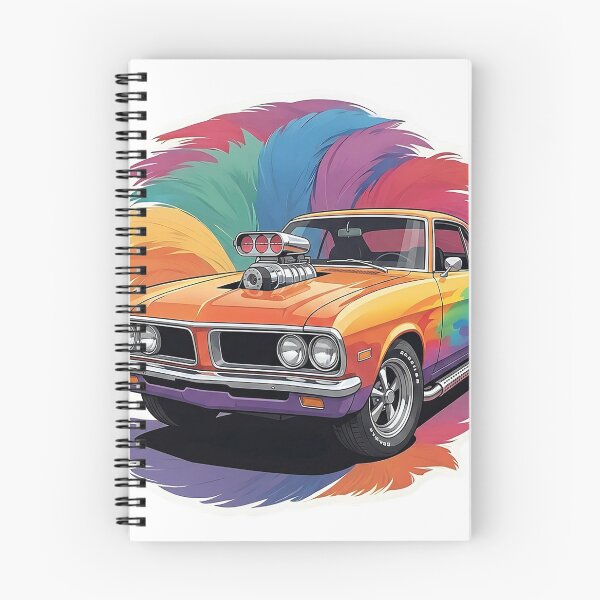 Item preview, Rainbow Muscle Car with Supercharger designed and sold by CrystalMineArts.