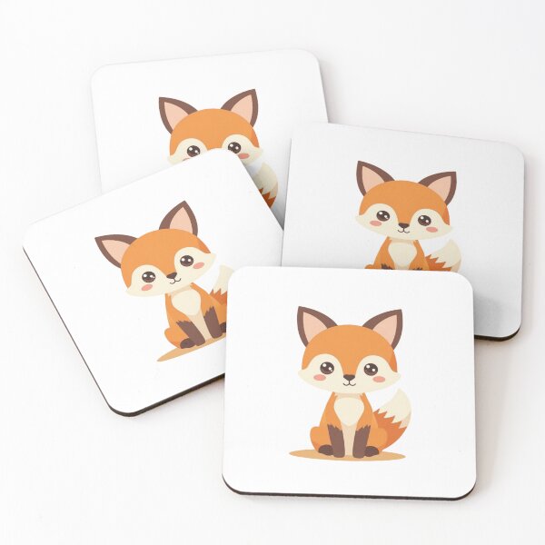 Item preview, Adorable Minimalist Forest Fox Kawaii Art designed and sold by M.Store.