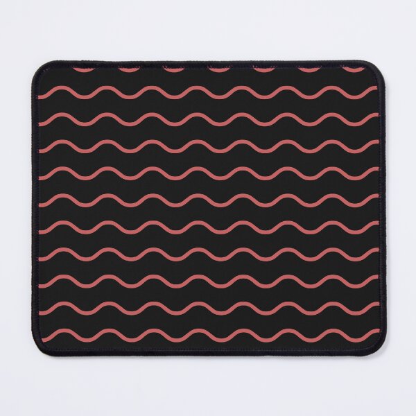 Item preview, Black And Red Waves Pattern designed and sold by pattern-archive.