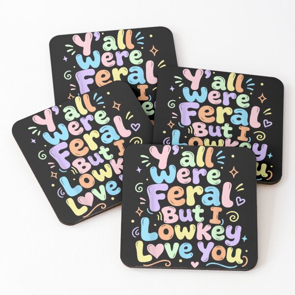 Item preview, Y'all Were Feral But I Lowkey Love You Retro Teacher Student Humor designed and sold by Capisedo.